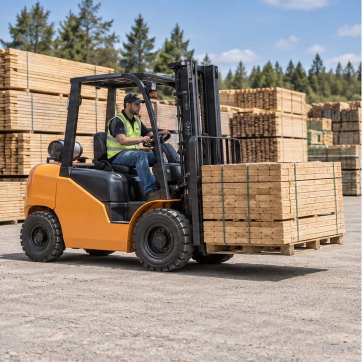 CPC(D)35K Construction materials and prepared yards - ZGFORKLIFT MYZG diesel forklift in a work setting