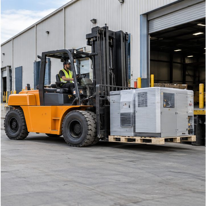 CPC75 Industrial receiving and dispatch - ZGFORKLIFT MYZG diesel forklift in a work setting