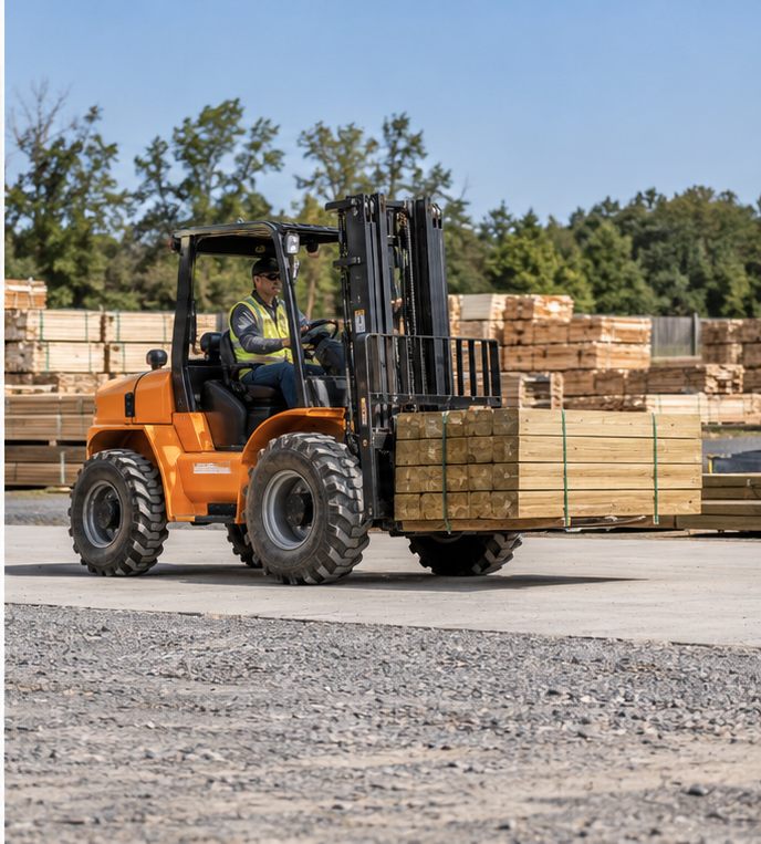 CPC30SY Farm, timber or specialist duty - ZGFORKLIFT MYZG diesel forklift in a work setting