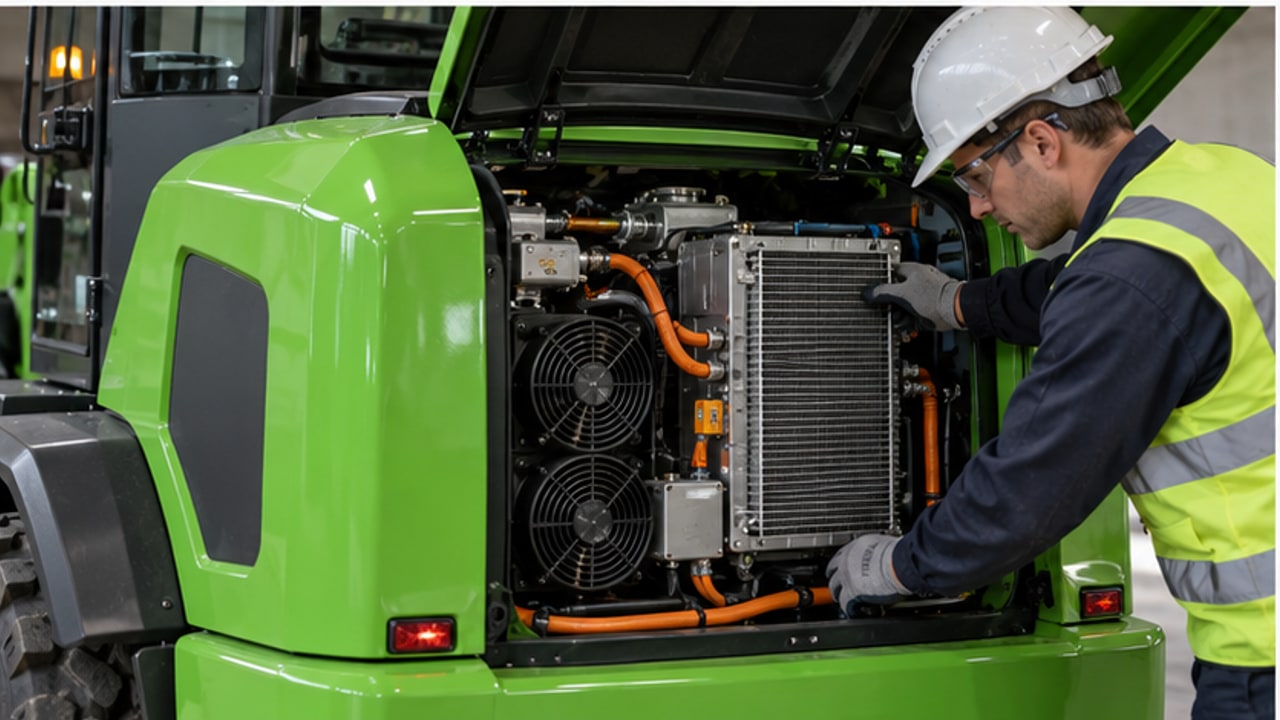 Electric Wheel Loader Case: Battery Temperature Derating During Continuous Loading - electric wheel loader 3