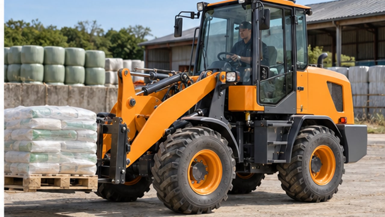 How Does Rear Axle Oscillation Affect a Euro-Style Compact Wheel Loader on Uneven Ground? - Euro-style loader 4