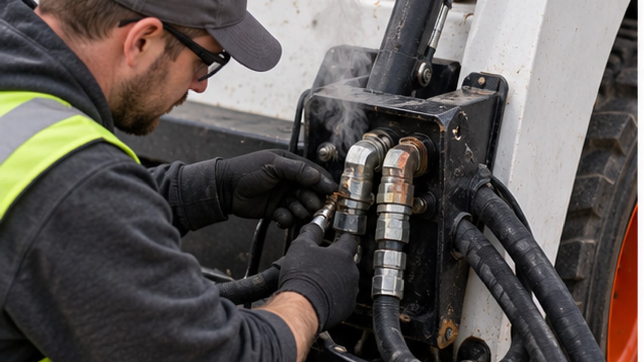 Why Do Skid Steer Auxiliary Hydraulic Quick Couplers Overheat with Attachments? - skid steer loader 3