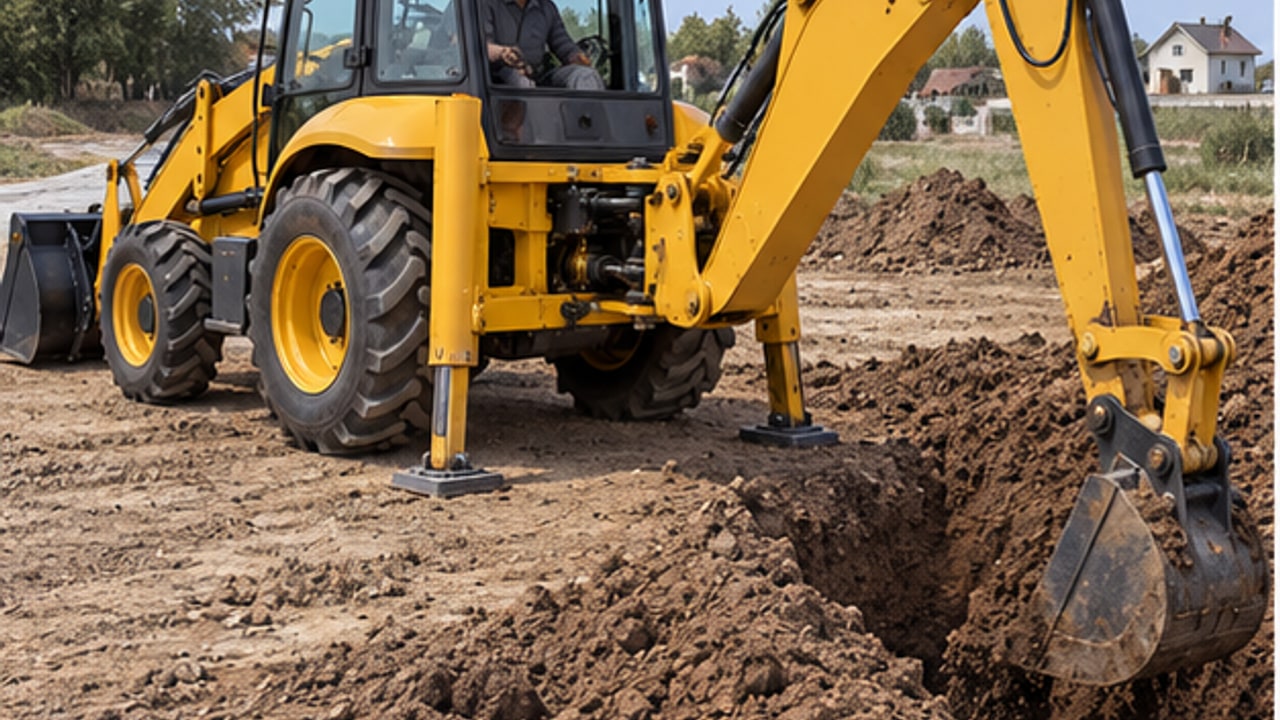 Backhoe Loader Case: Stabilizer Leg Slowly Drifts During Trenching Work - backhoe loader 1