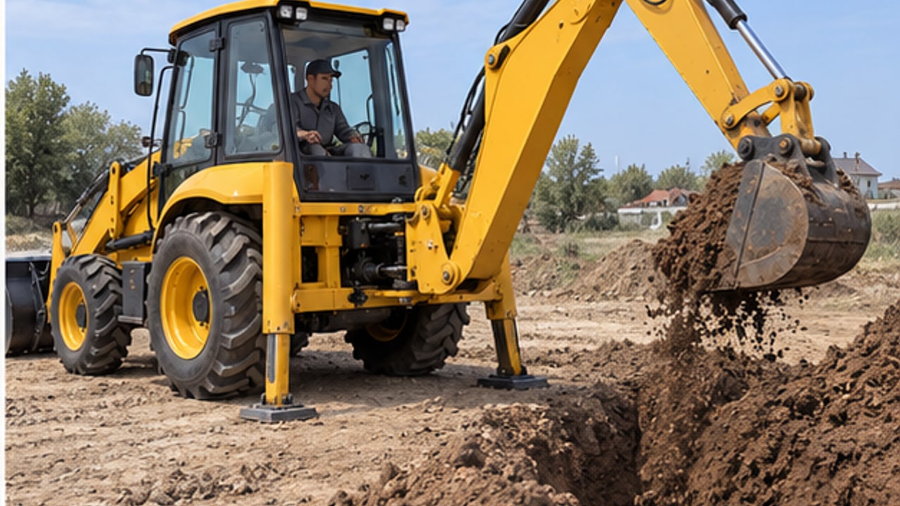 Backhoe Loader Case: Stabilizer Leg Slowly Drifts During Trenching Work - backhoe loader 4