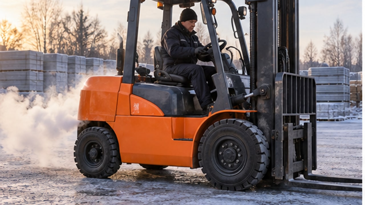 Why Is a Diesel Forklift Hard to Start and Producing White Smoke in Cold Weather? - diesel forklift 1