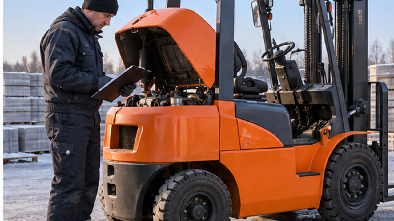 Why Is a Diesel Forklift Hard to Start and Producing White Smoke in Cold Weather? - diesel forklift 2