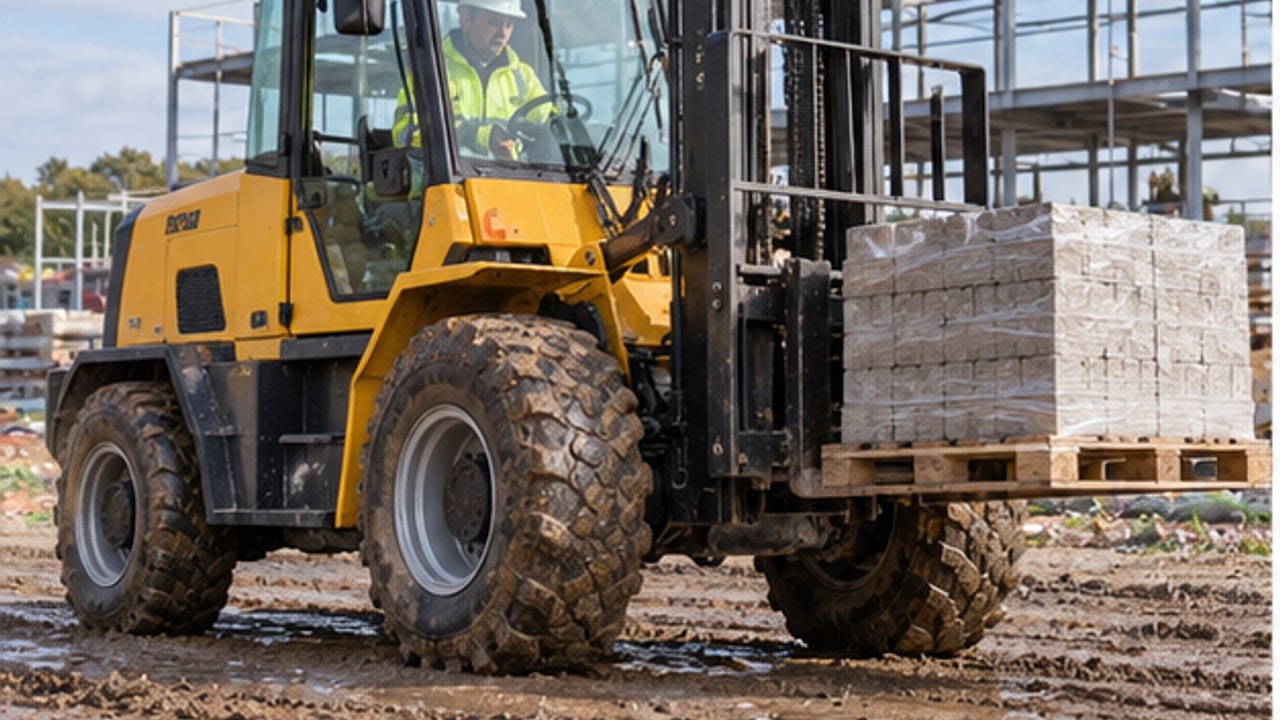 Rough Terrain Forklift Case: Four-Wheel Drive Will Not Engage in Mud - rough terrain forklift 1
