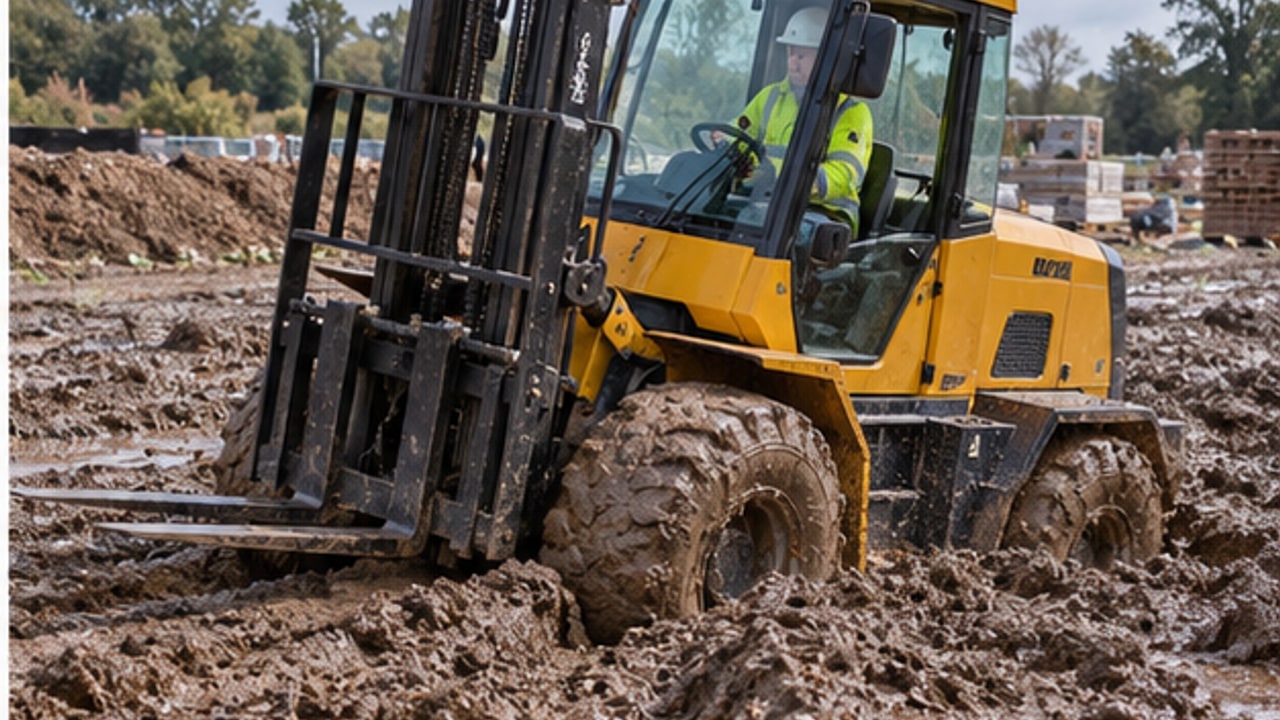 Rough Terrain Forklift Case: Four-Wheel Drive Will Not Engage in Mud - rough terrain forklift 2