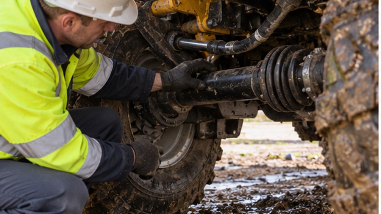 Rough Terrain Forklift Case: Four-Wheel Drive Will Not Engage in Mud - rough terrain forklift 3