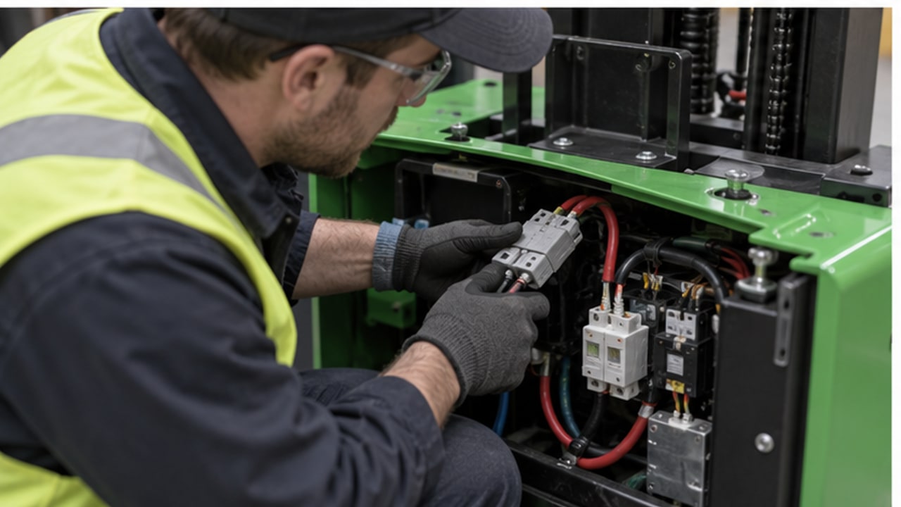 Why Will an Electric Pallet Stacker Contactor Not Engage After a Fault Code? - electric pallet stacker 3