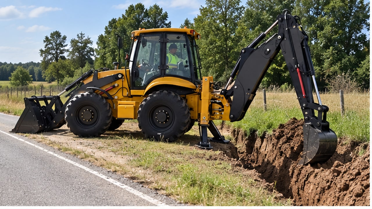 How Do You Stop Backhoe Loader Outriggers from Sinking During Trench Work? - backhoe loader 1