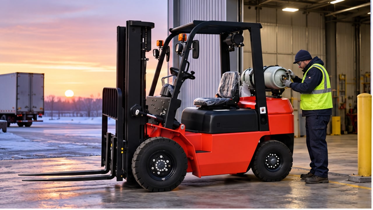 Why Is an LPG Forklift Hard to Start in Cold Weather? A Vaporizer Check Case - LPG forklift 1
