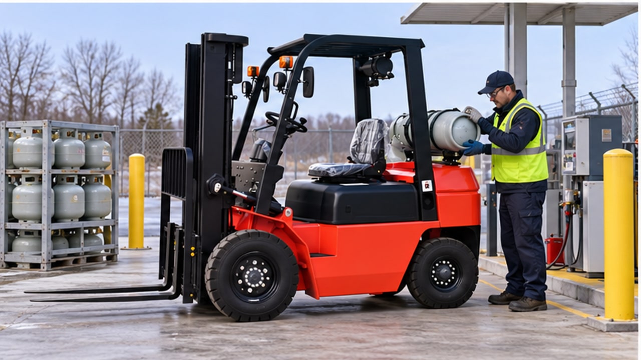 Why Is an LPG Forklift Hard to Start in Cold Weather? A Vaporizer Check Case - LPG forklift 3