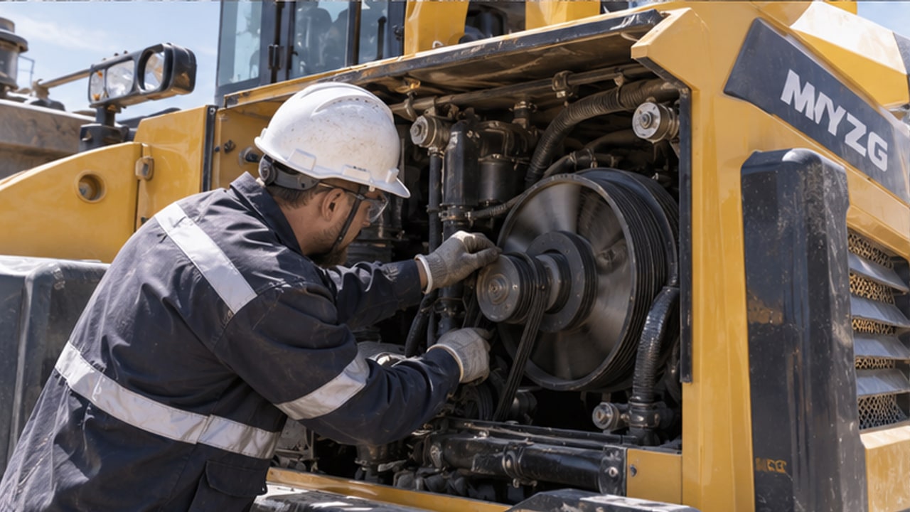 Why Does a Diesel Wheel Loader Fan Belt Squeal Before the Engine Overheats? - diesel wheel loader 3