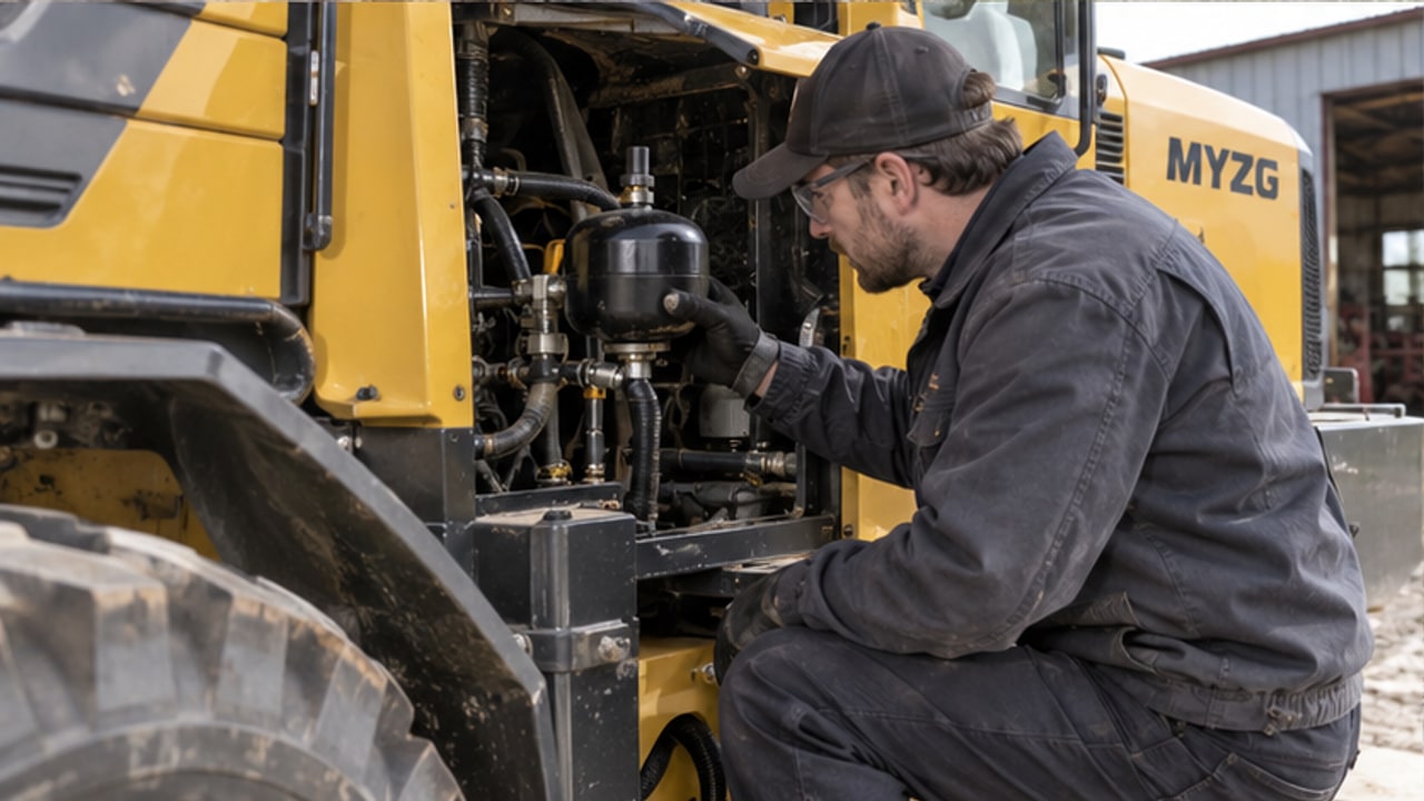 Why Does a Euro-Style Loader Ride-Control Accumulator Lose Pressure? - Euro-style loader 3