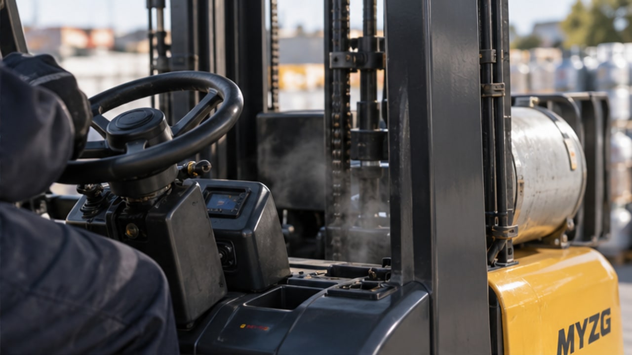 Why Does an LPG Forklift Idle Roughly or Stall After a Cylinder Change? - LPG forklift 2