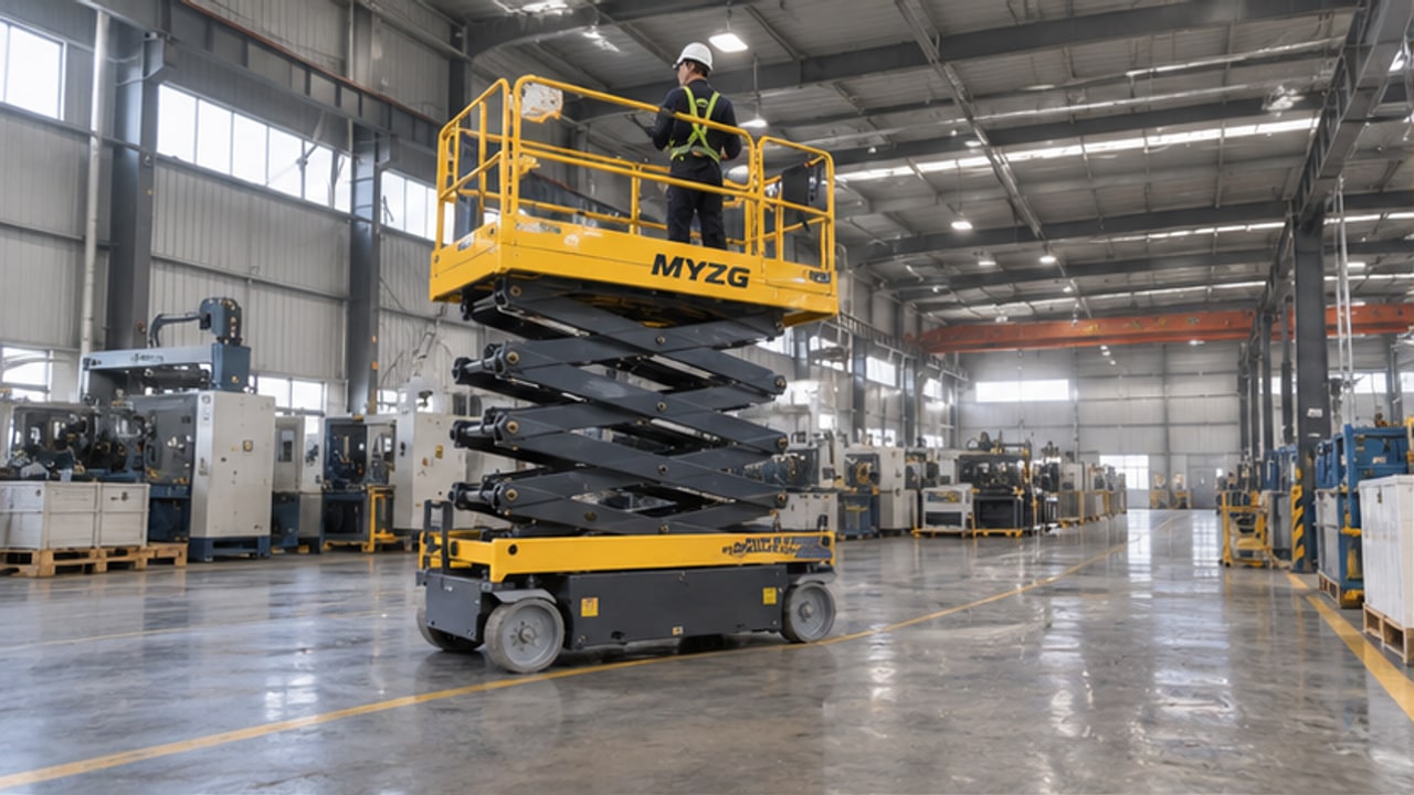 Why Does a Scissor Lift Tilt Alarm Activate on a Slightly Sloped Factory Floor? - aerial lift 1