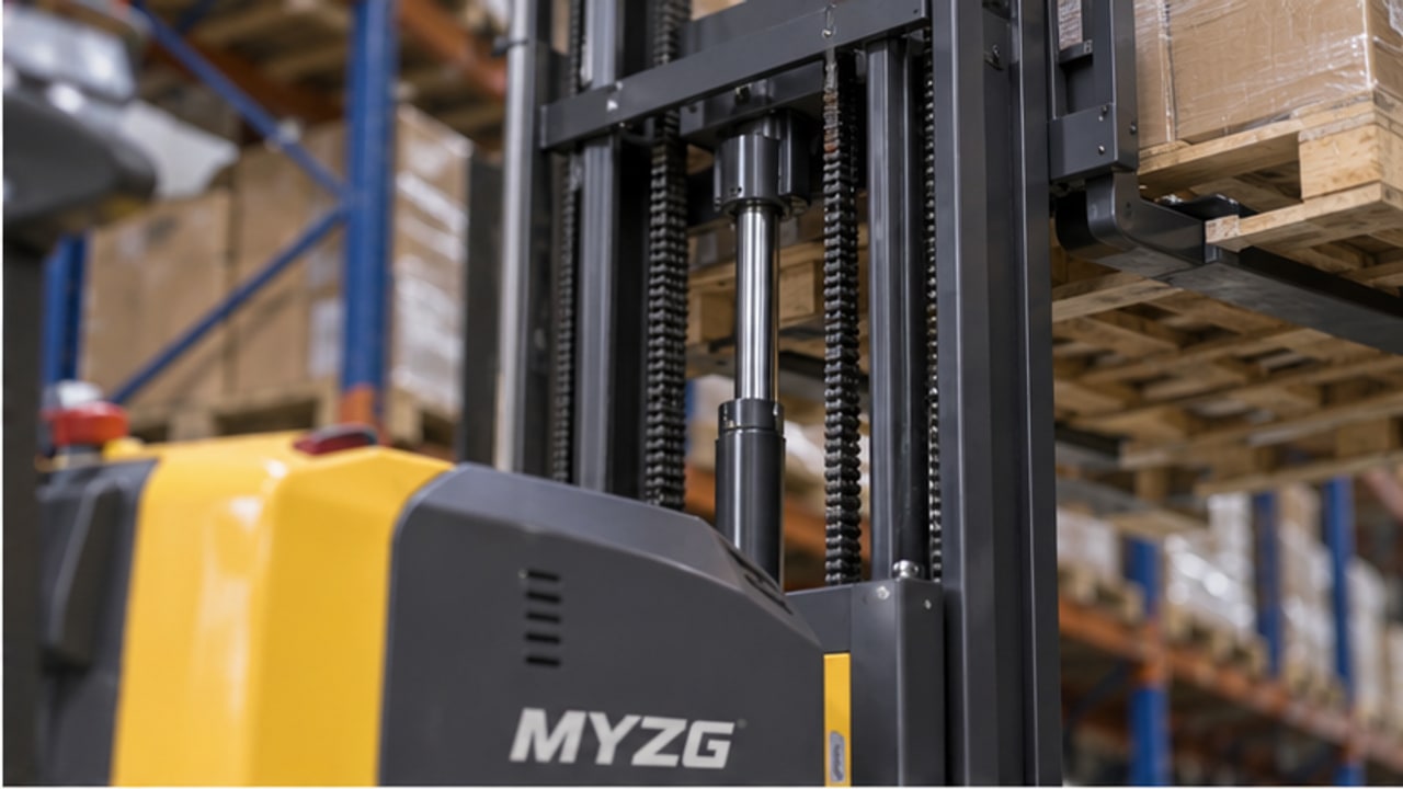Electric Pallet Stacker Case: Slow Lifting Caused by Hydraulic Oil Aeration - electric pallet stacker 2