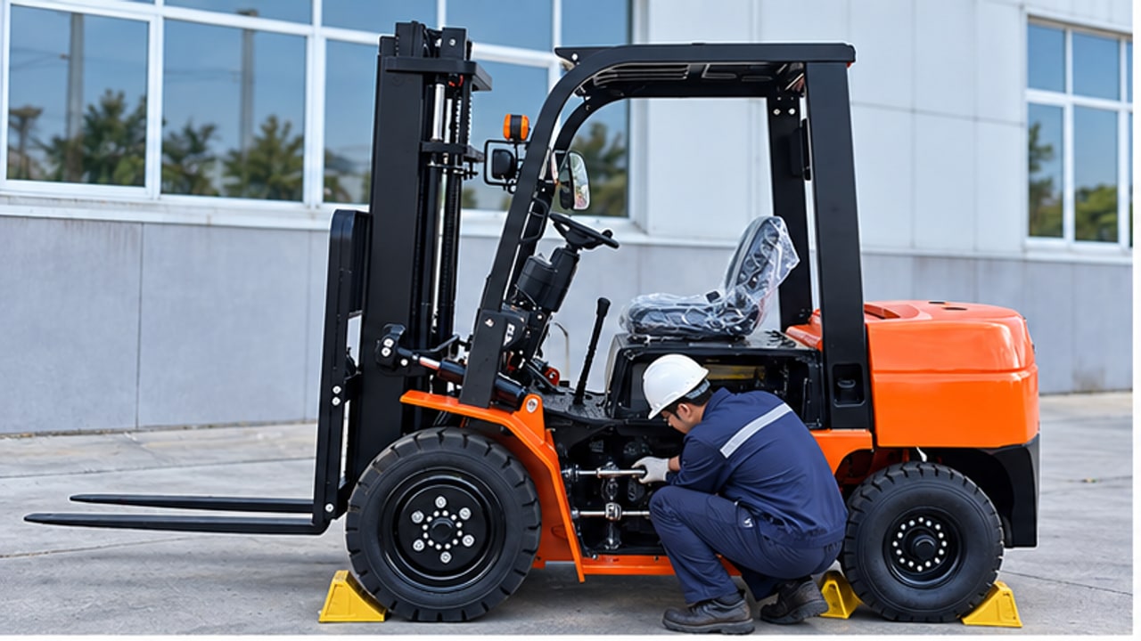 Why Does a Diesel Forklift Creep in Neutral After the Transmission Warms Up? - diesel forklift 1