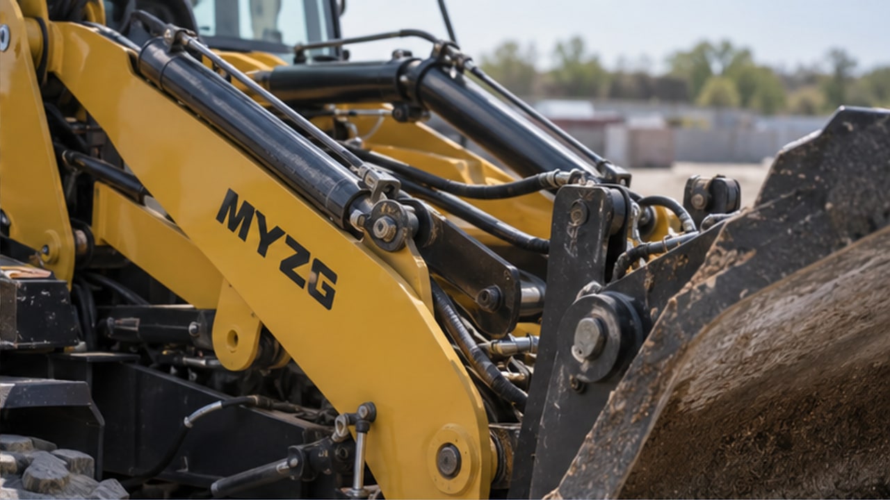 Backhoe Loader Case: Front Bucket Self-Leveling Stops During Loading - backhoe loader 2