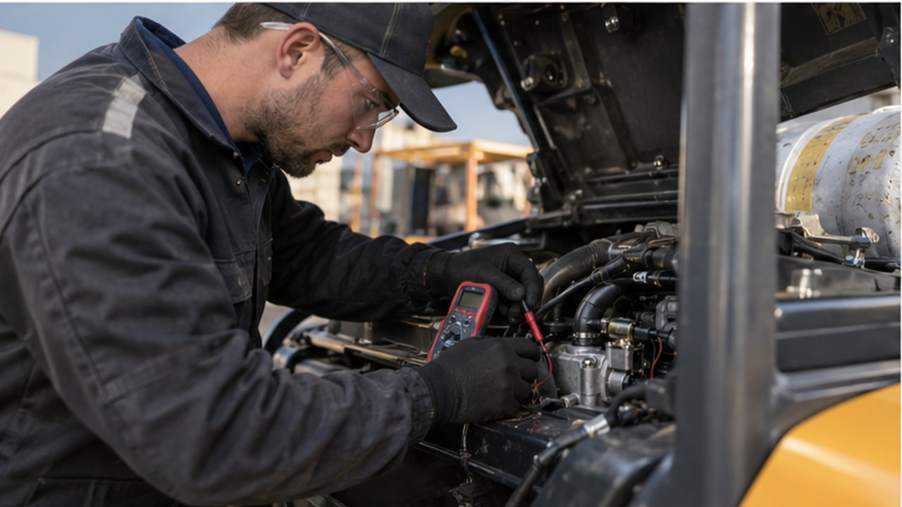 Why Does an LPG Forklift Crank but Not Start After the Lock-Off Solenoid Fails? - LPG forklift 3