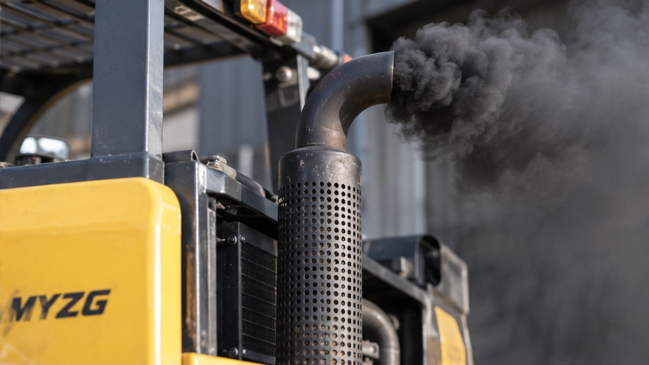 Diesel Forklift Case: Black Smoke During Acceleration with a Heavy Pallet - diesel forklift 2