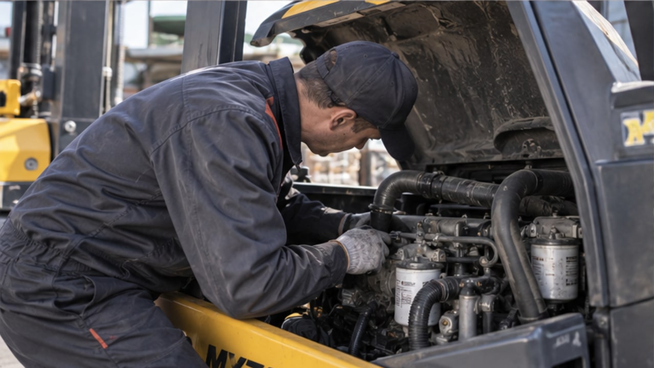 Diesel Forklift Case: Black Smoke During Acceleration with a Heavy Pallet - diesel forklift 3