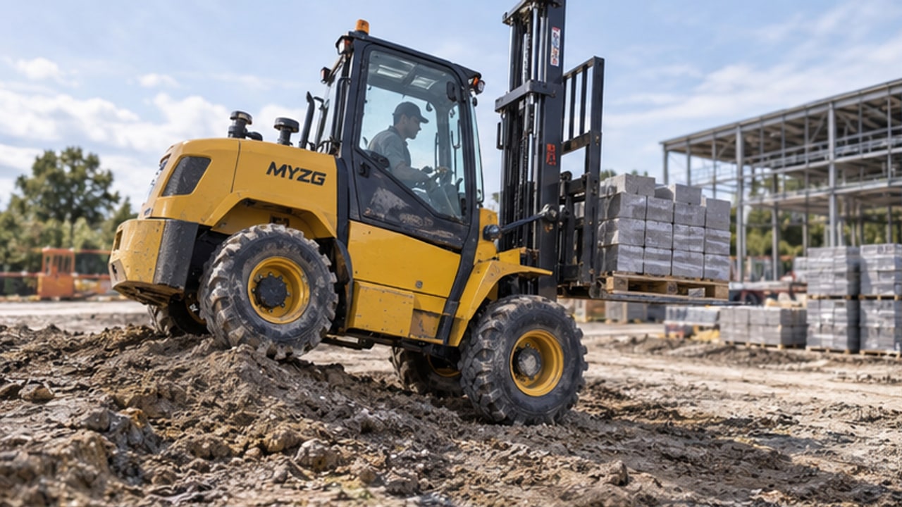 Why Does a Rough Terrain Forklift Side-Shift Bind on Uneven Ground? - rough terrain forklift 1