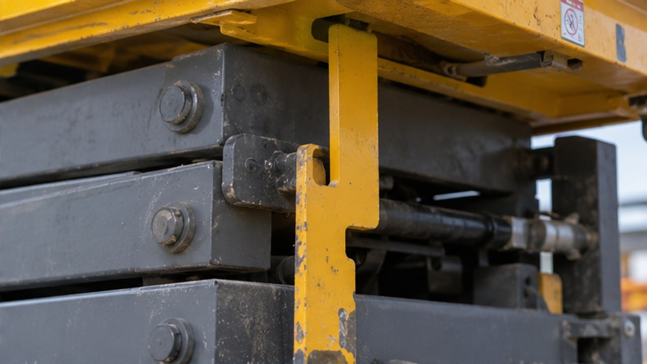 Why Will Scissor Lift Pothole Protection Bars Not Retract After Lowering? - aerial lift 2