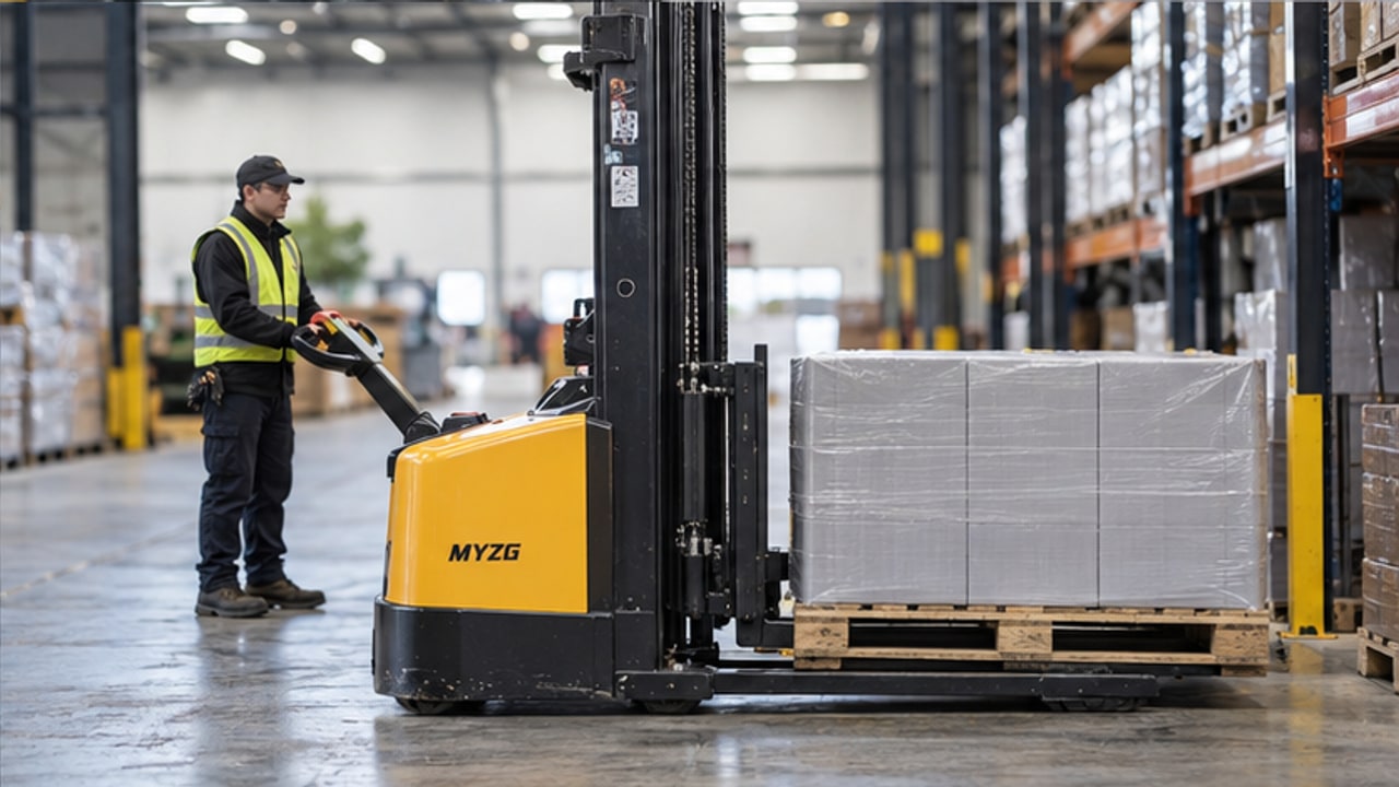 Electric Pallet Stacker Case: Fork Carriage Lowers Unevenly with a Pallet - electric pallet stacker 4