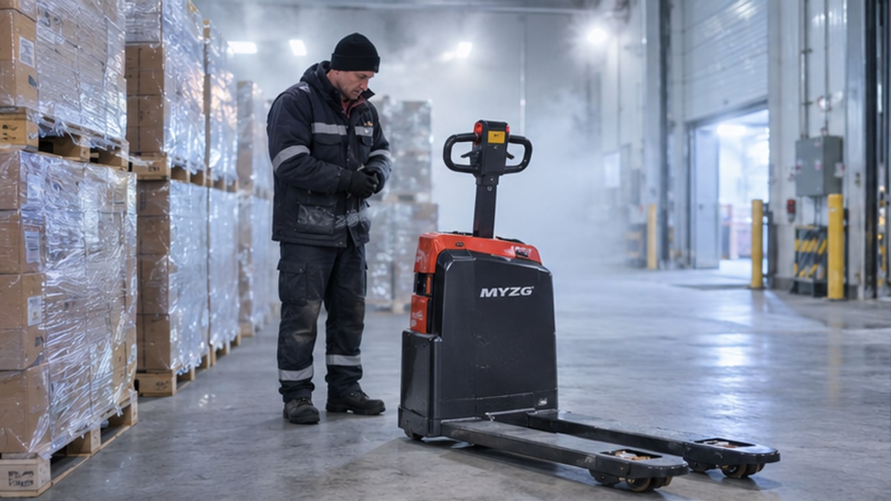 Why Will an Electric Pallet Truck Brake Not Release in a Cold Warehouse? - electric pallet truck 1