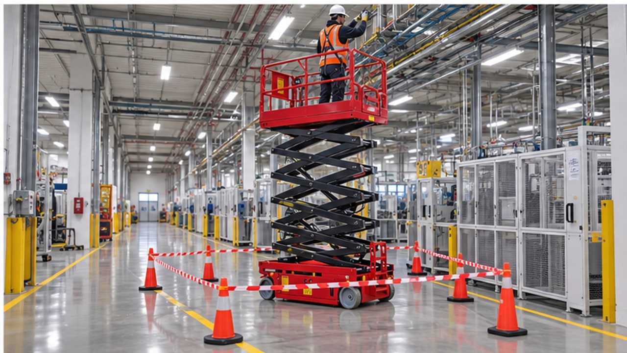 How Should Buyers Test Emergency Lowering on an Electric Scissor Lift? - aerial lift 4