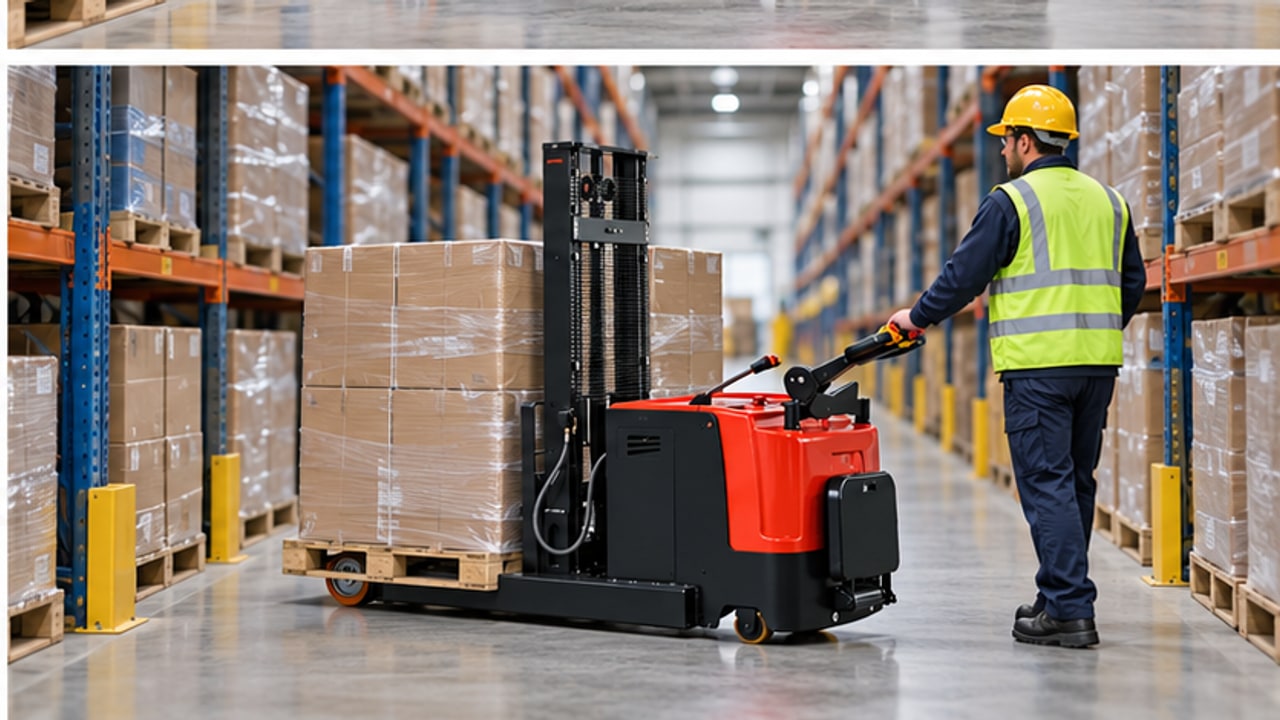 Why Does an Electric Pallet Stacker Lift Unevenly? A Mast Chain Inspection Case - electric pallet stacker 4