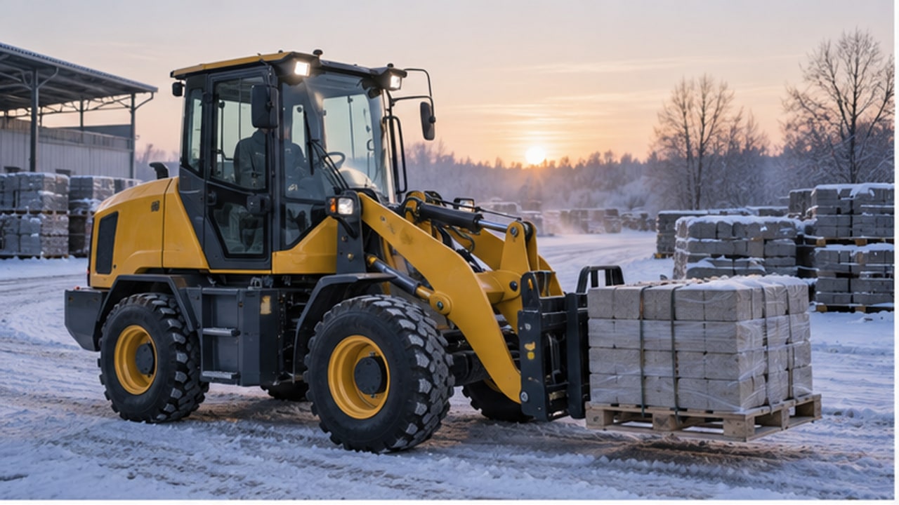 Electric Wheel Loader Case: Reduced Travel Power with a Cold Battery - electric wheel loader 1