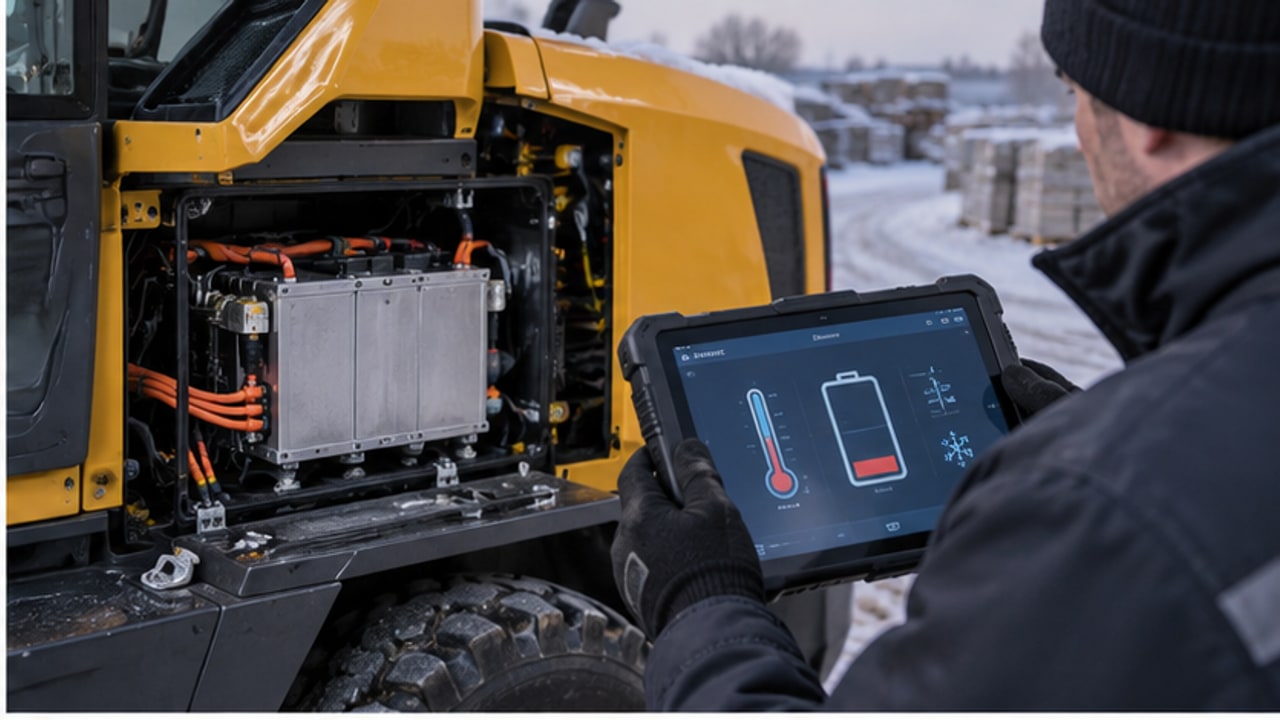 Electric Wheel Loader Case: Reduced Travel Power with a Cold Battery - electric wheel loader 2
