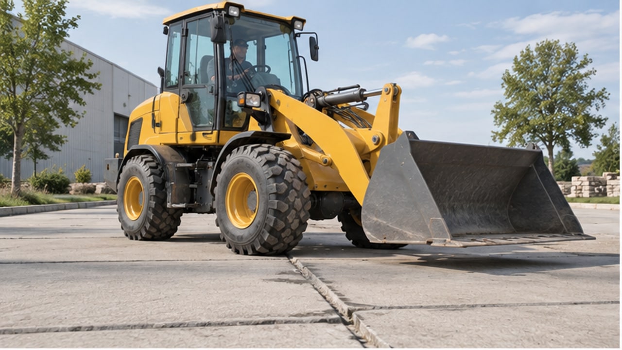 Why Does a Euro-Style Loader Rear Axle Knock on Rough Paving? - Euro-style loader 1