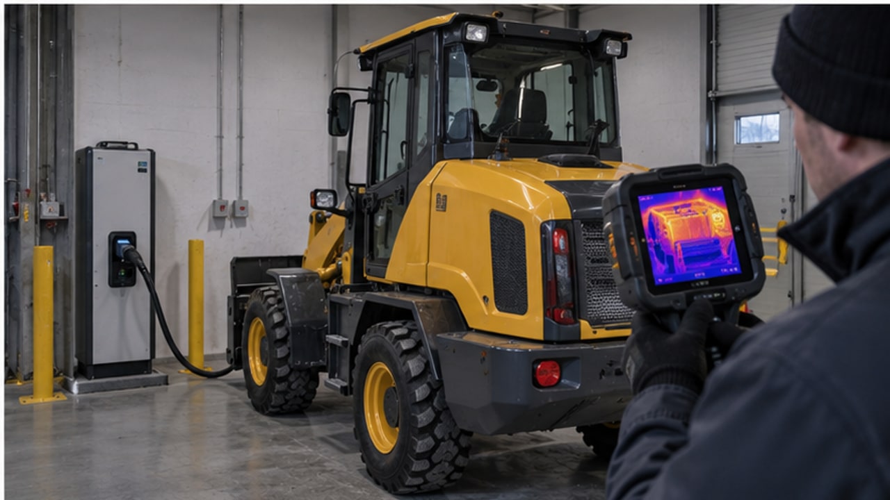 Electric Wheel Loader Case: Reduced Travel Power with a Cold Battery - electric wheel loader 4