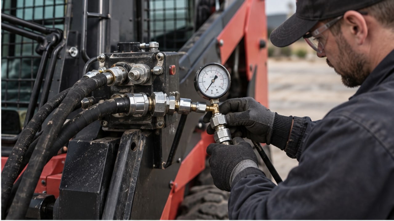Why Does Skid Steer Auxiliary Hydraulic Flow Slow Down as Oil Warms? - skid steer loader 2