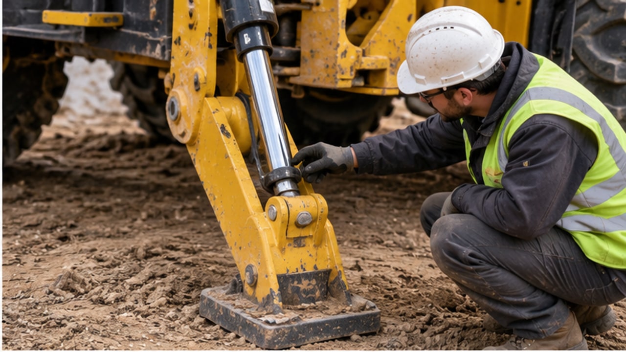Backhoe Loader Case: One Stabilizer Leg Slowly Sinks During Trenching - backhoe loader 2