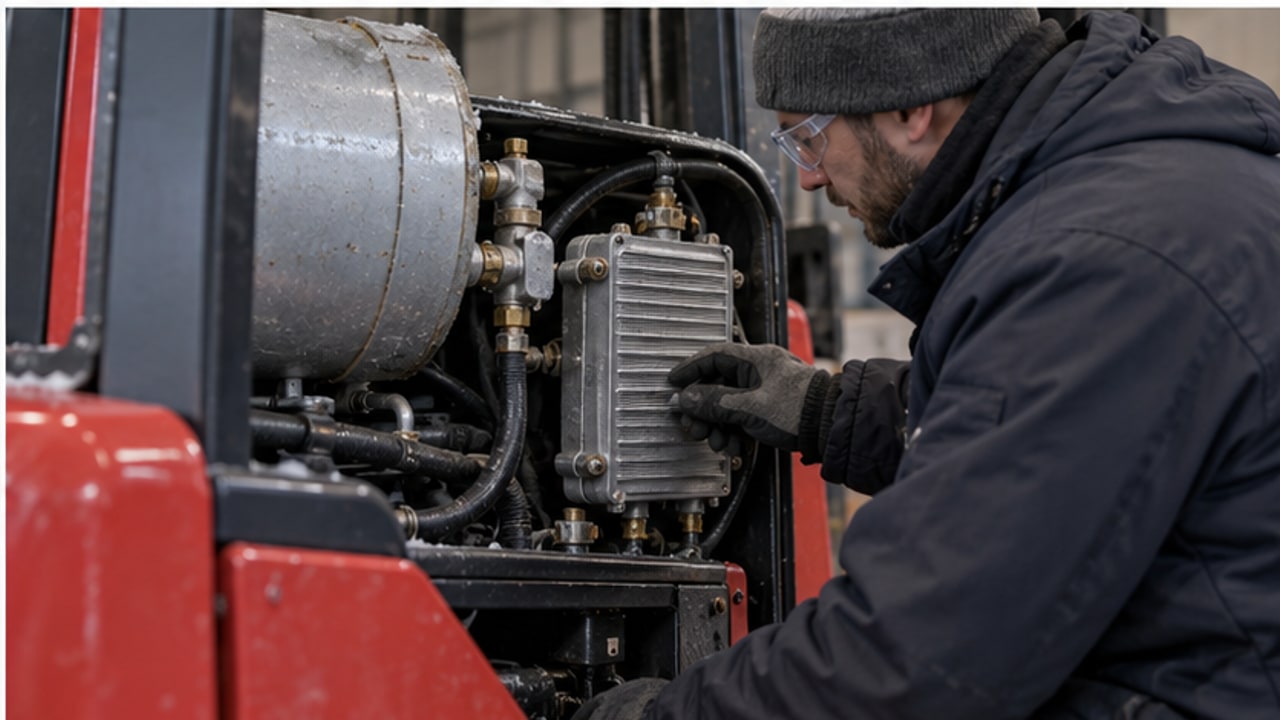 Why Does an LPG Forklift Regulator Ice Up During a Long Cold Shift? - LPG forklift 4