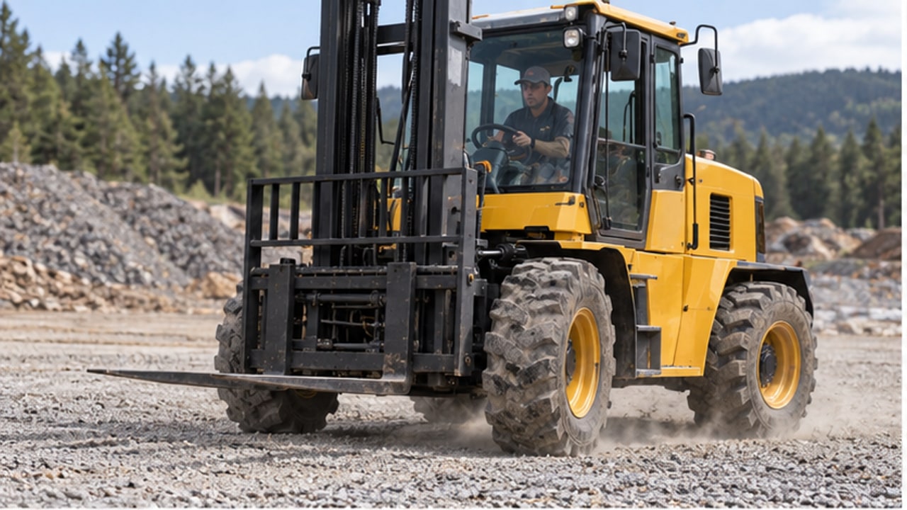 Why Does Rough Terrain Forklift Four-Wheel Steering Lose Alignment? - rough terrain forklift 1
