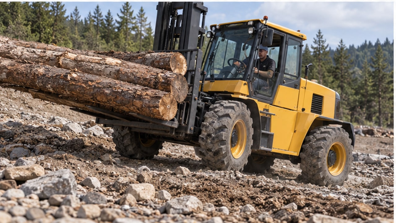 Why Does Rough Terrain Forklift Four-Wheel Steering Lose Alignment? - rough terrain forklift 3