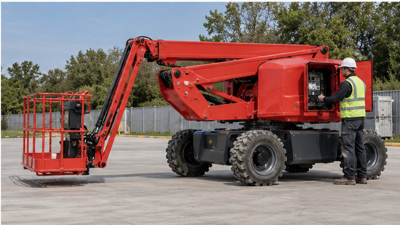 Why Does an Articulating Boom Lift Platform Rotation Stop Intermittently? - aerial lift 4