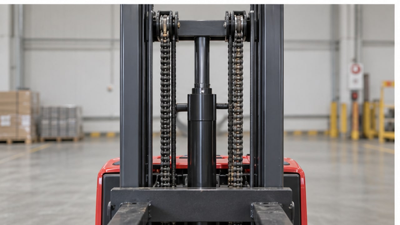 Electric Pallet Stacker Case: Uneven Mast Chain Tension After High-Rack Cycles - electric pallet stacker 3