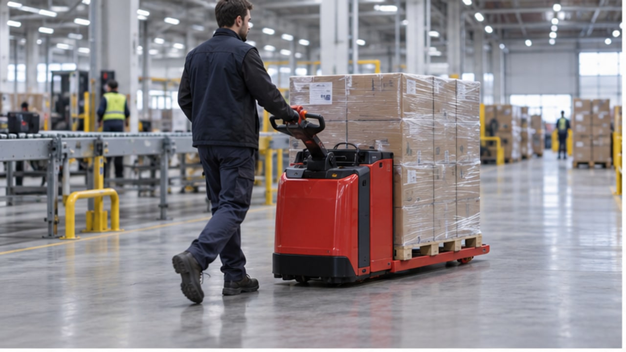 Why Does an Electric Pallet Truck Battery Connector Heat Up During Long Travel? - electric pallet truck 1