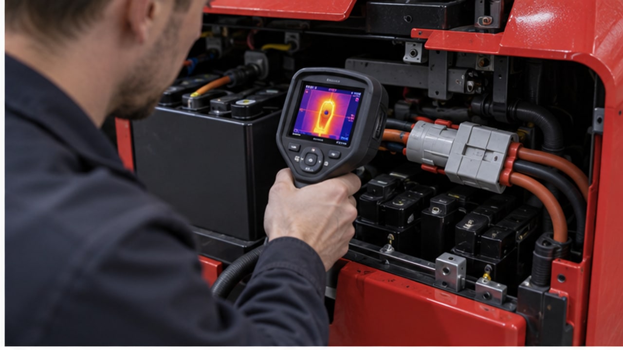Why Does an Electric Pallet Truck Battery Connector Heat Up During Long Travel? - electric pallet truck 2