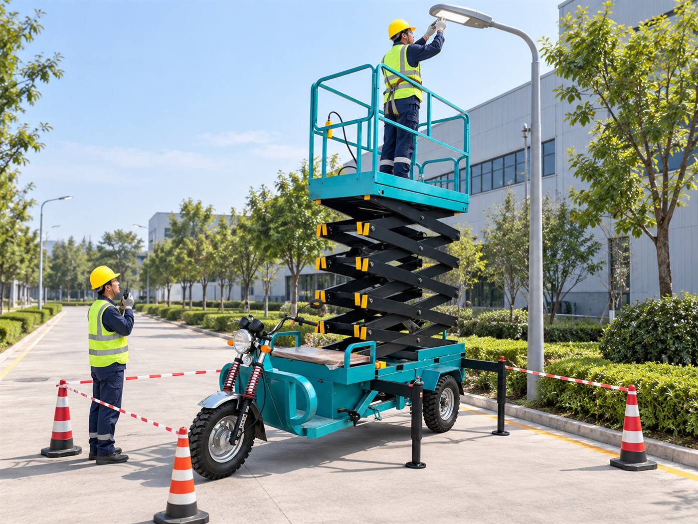 ZGFORKLIFT / MYZG ZG-DDC4-12M Vehicle-Mounted Three-Wheel Scissor Lift
