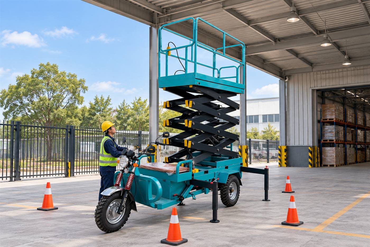 ZGFORKLIFT / MYZG ZG-DDC4-12M Vehicle-Mounted Three-Wheel Scissor Lift