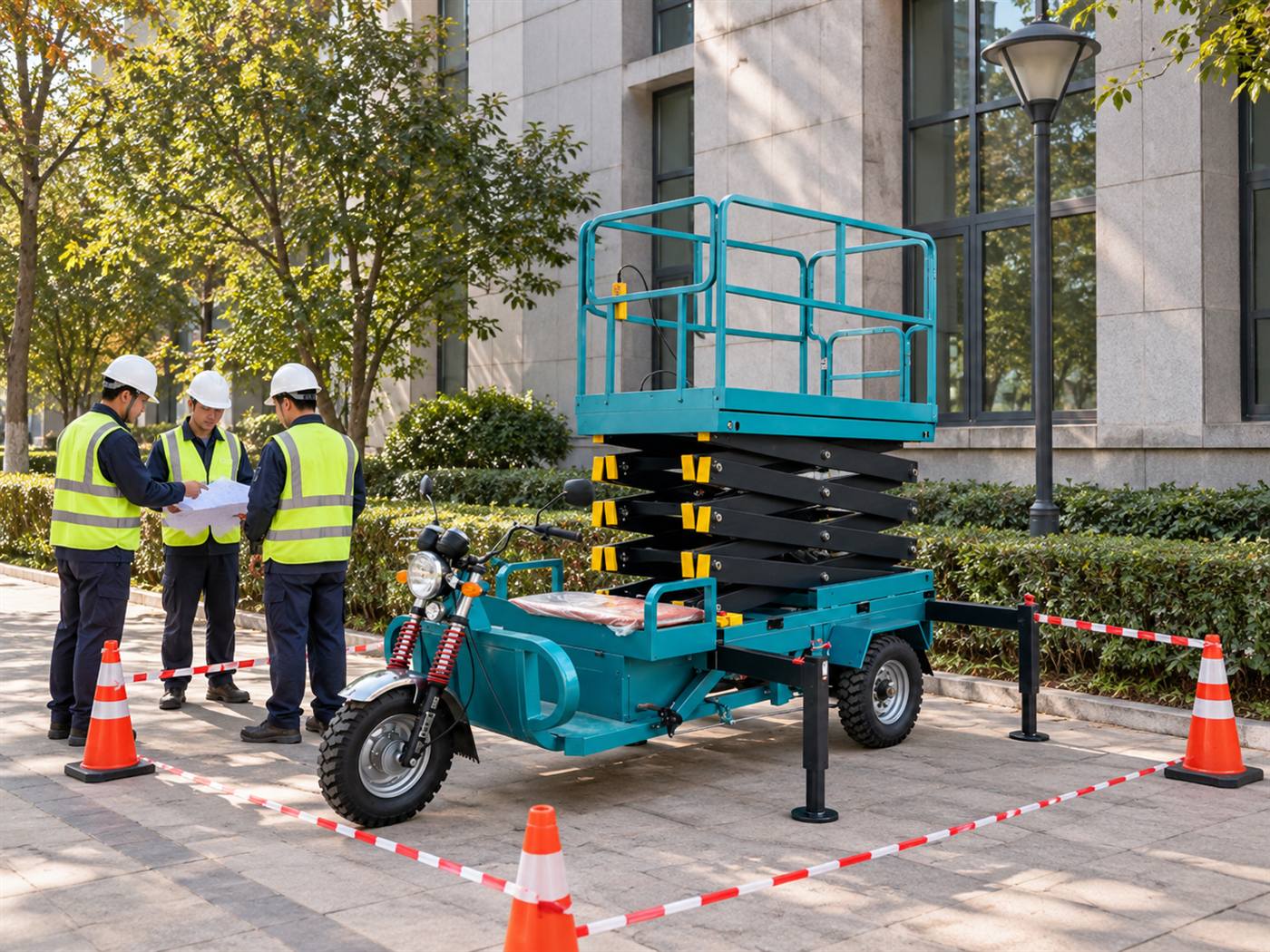 ZGFORKLIFT / MYZG ZG-DDC4-12M Vehicle-Mounted Three-Wheel Scissor Lift