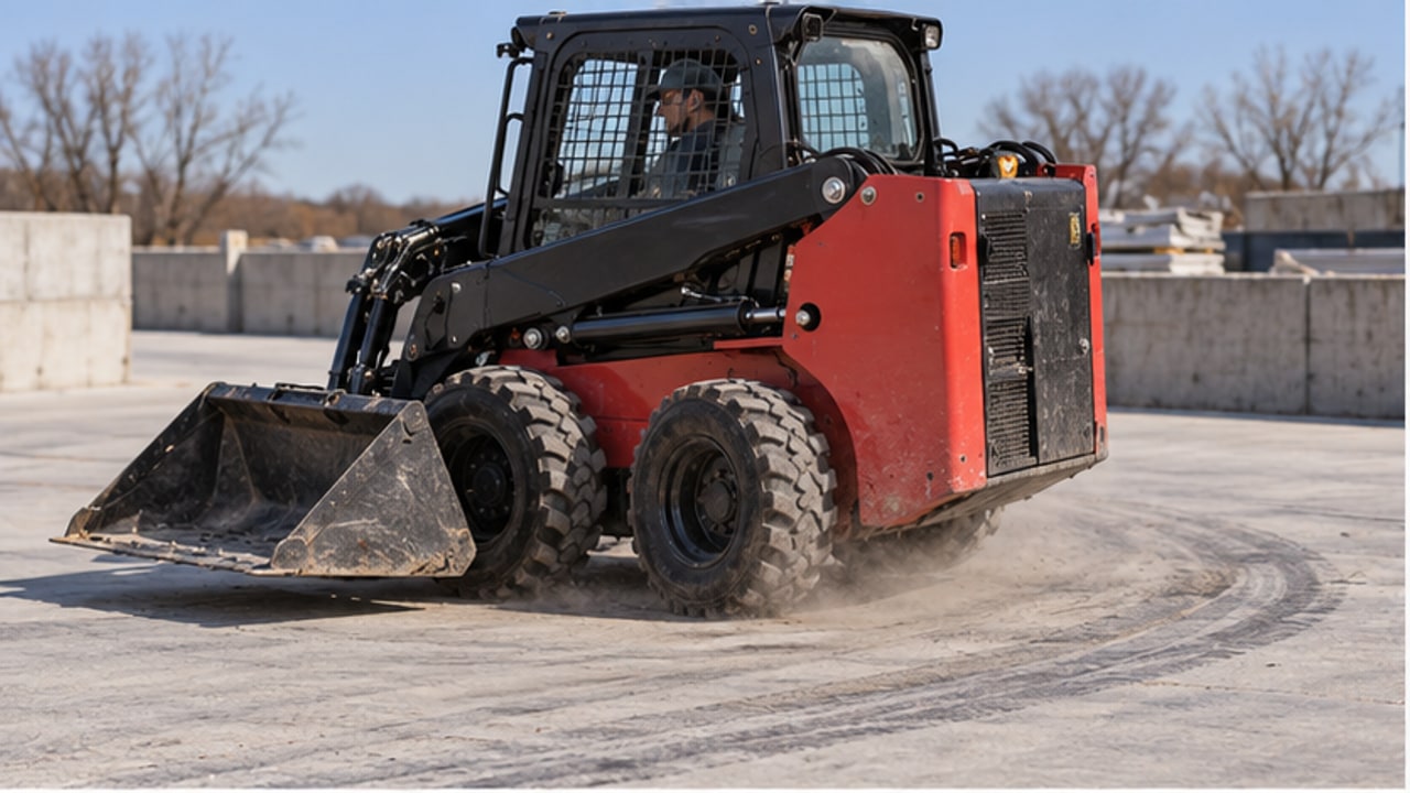Why Does a Skid Steer Drive Chain Make Noise During Sharp Turns? - skid steer loader 1